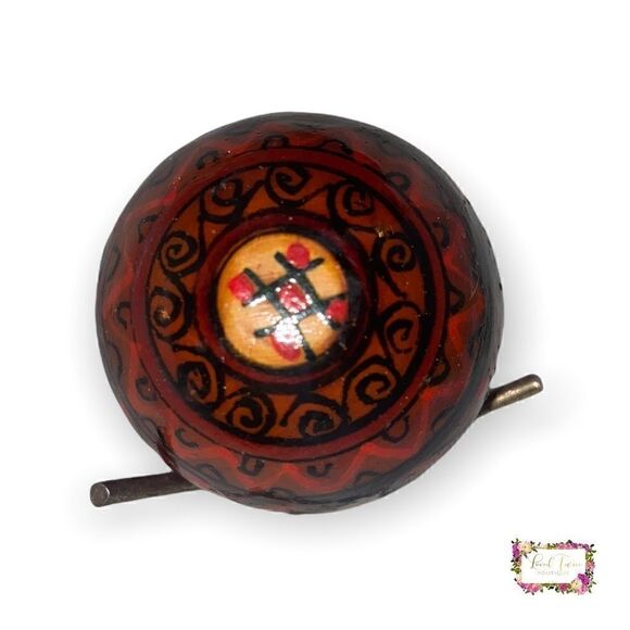 Collectible Decorative Hand Painted Wood Egg - Picture 5 of 9